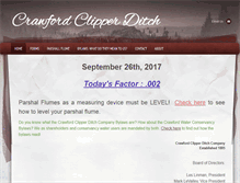 Tablet Screenshot of crawfordclipperditch.com